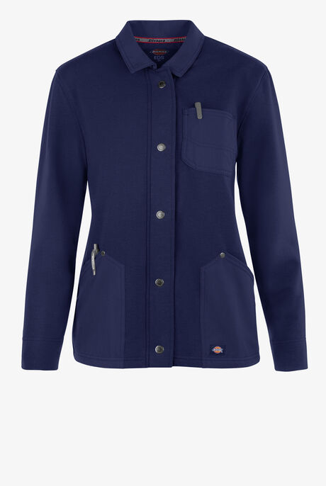 Dickies EDS NXT Women's 3- Pocket STRETCH Snap Front Scrub Jacket