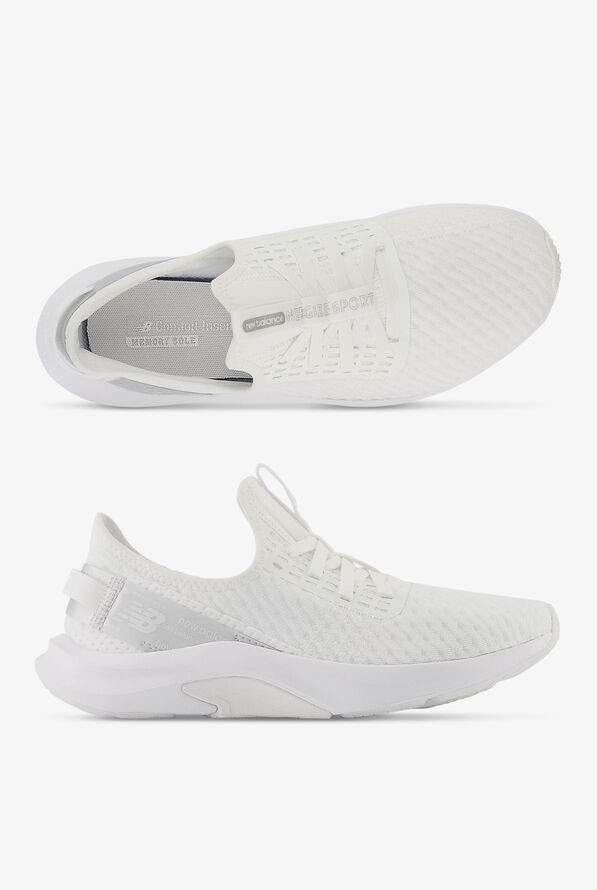 New Balance Women's Dynasoft Nergize Sport V2 White/White Athletic Lace Up Nursing Shoes - null - 1