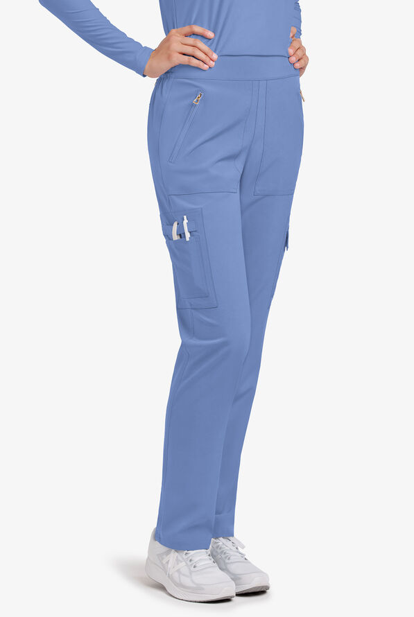 Lauderdale By UA Datura PETITE Cargo Scrub Pants, Stretch Scrubs