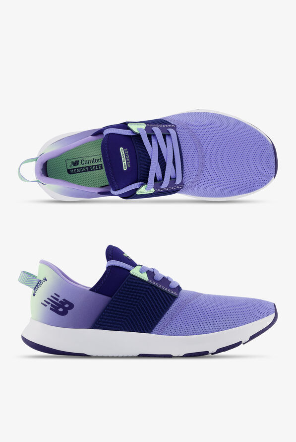 New Balance Women's DynaSoft Nergize v3 Purple/Navy Athletic Lace Up Nursing Shoes - null - 1