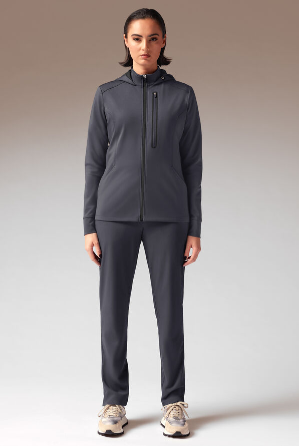 Chaqueta m&eacute;dica Hypothesis Super-Dermal con cremallera y m&uacute;ltiples bolsillos para mujer - Pewter/Jet Black - 3