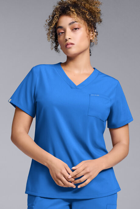 Hypothesis Women's Base V-Neck Tuck-In Scrub Top