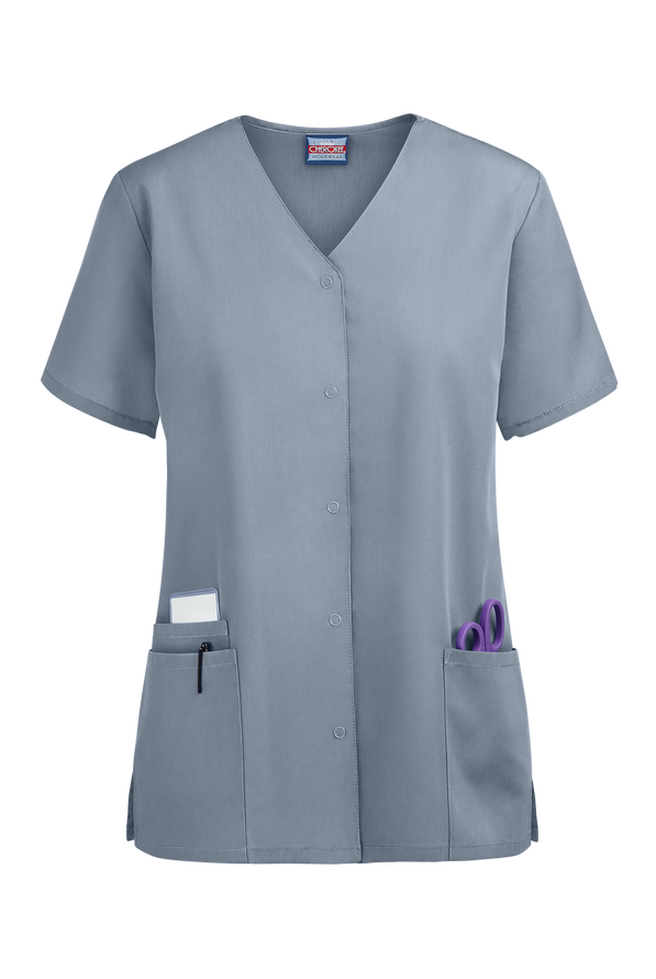 Cherokee 4770 Snap Front Scrub TopCherokee Workwear Scrubs