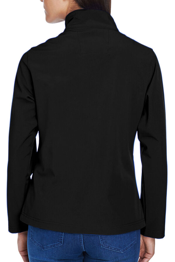 Team 365 Ladies' Leader Soft Shell Jacket - Black - 2