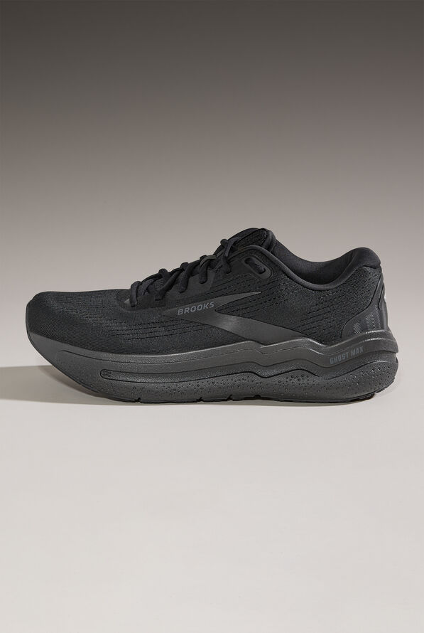 Brooks Men's Ghost Max 2 Black Athletic Lace Up Nursing Shoes - null - 1