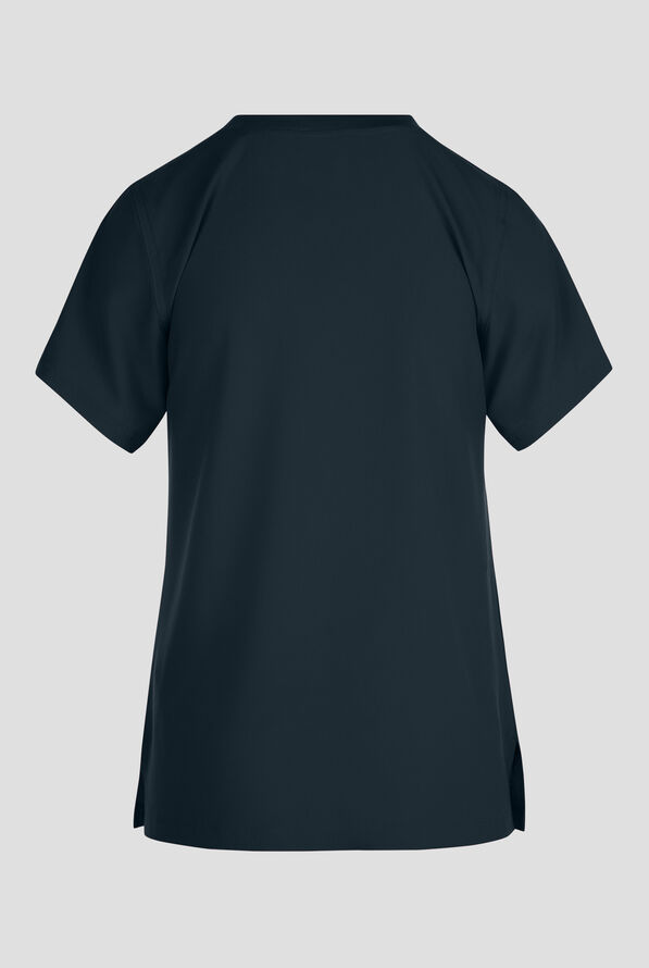 Carhartt Cross-Flex Force Women's 1-Pocket STRETCH Knit Trim Crew Neck Scrub Top - Navy - 2