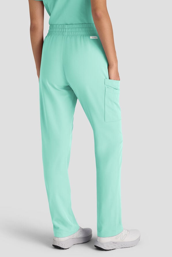 Pantal&oacute;n m&eacute;dico ReSurge Topaz con cord&oacute;n ajustable y 11 bolsillos para mujer - Jelly Mint - 2