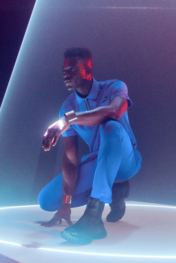 Hypothesis S-A Shift Adaptive Men’s 6-Pocket Tapered Leg Scrub Pant - Pewter - 7