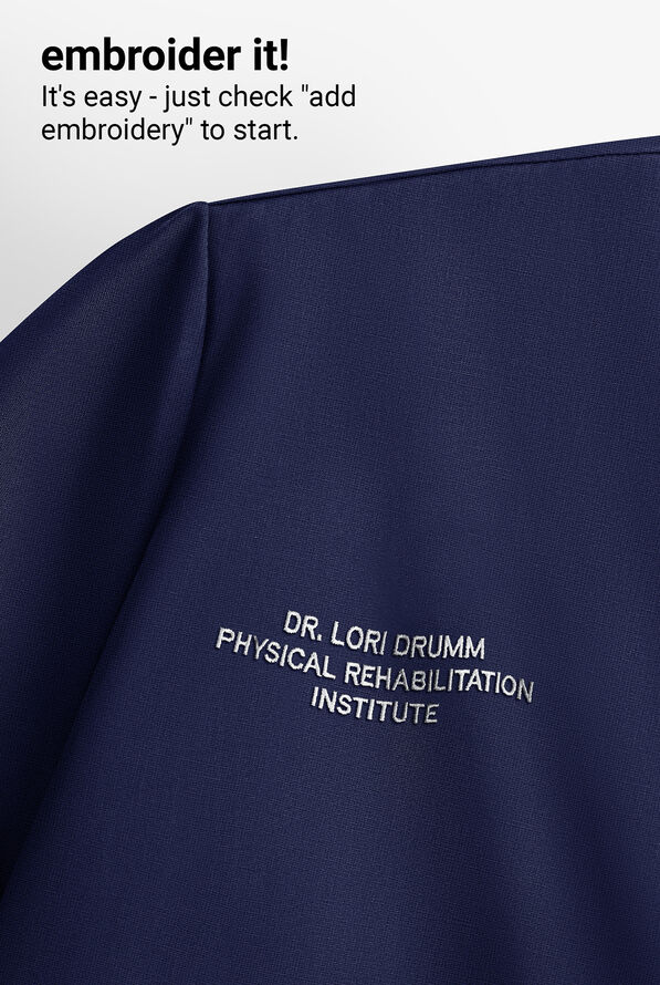 Dickies EDS NXT Women's 3- Pocket STRETCH Snap Front Scrub Jacket - Navy - 5