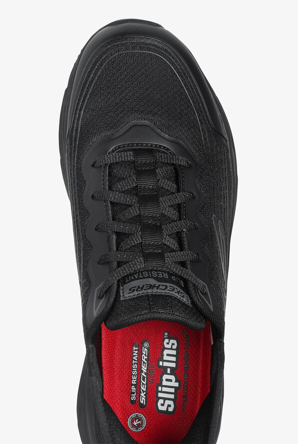 Skechers Work Men's Slip-In Max Cushioning Athletic Lace Up Shoes - Black - 2