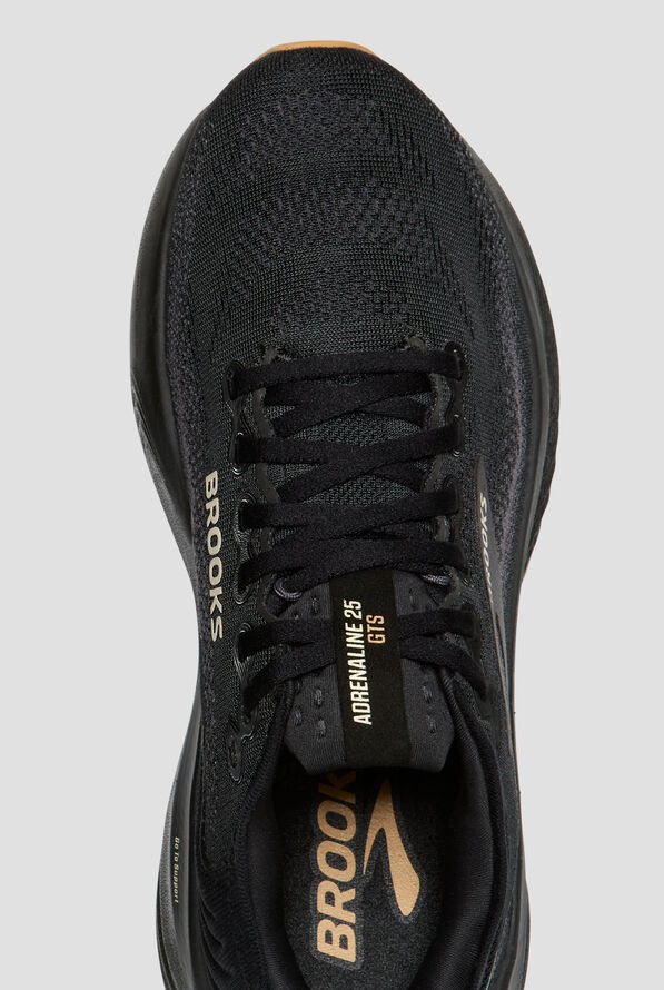 Brooks Men's Adrenaline GTS 25 Black/Biscuit Athletic Lace Up Shoes - null - 2