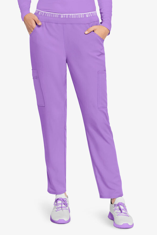 Med Couture Insight Women's 5Pocket Logo Waistband Tapered Leg Cargo
