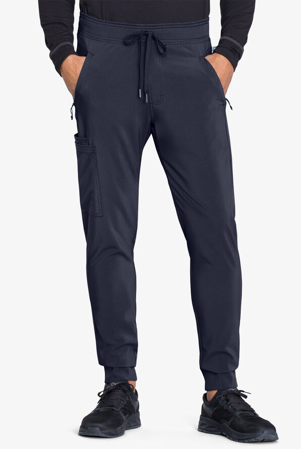 Pantalón médico Cherokee Infinity estilo cargo jogger con 5 bolsillos para hombre - Navy - 1