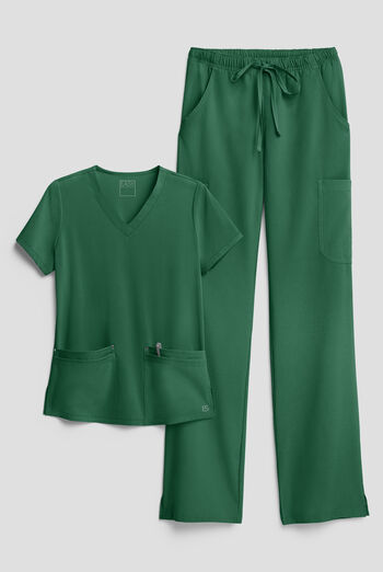 Easy STRETCH Women's 8-Pocket Scrub Set