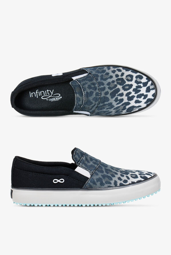 Infinity Women's Rush Cheetah Fade To Black Athletic Slip On Shoes - null - 1