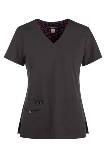 koi Basics Becca Women's 4-Pocket STRETCH V-Neck Scrub Top