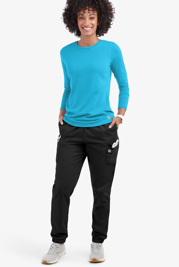 ButterSoft Scrubs by UA Long Sleeve Crew Neck Tee, Scrub Underknits