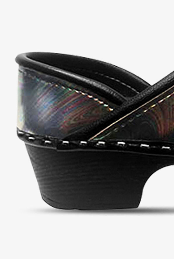 C&C Sweden Women's Out Of This Swirled Patent Leather Nursing Clogs - null - 2