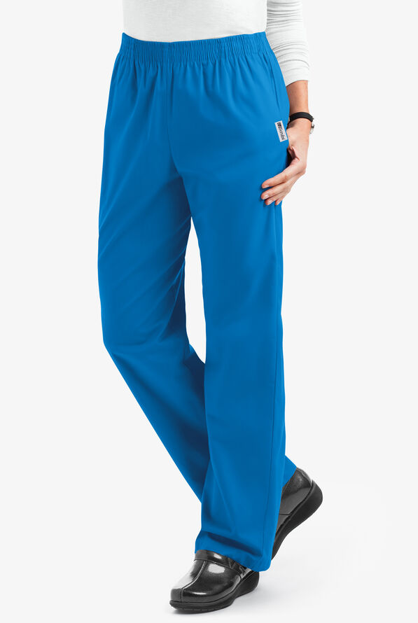 UA Best Buy Scrubs Women's 2-Pocket Elastic Waist Pants - Tall - Marina - 1