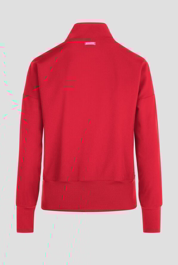 Med Couture Amp Women's 2-Pocket STRETCH Zip Front Warm Up Scrub Jacket - Solar Flare - 4