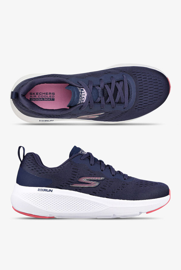 Skechers Performance Women's Go Run Elevate Navy Textile Athletic Lace Up Nursing Shoes - null - 1