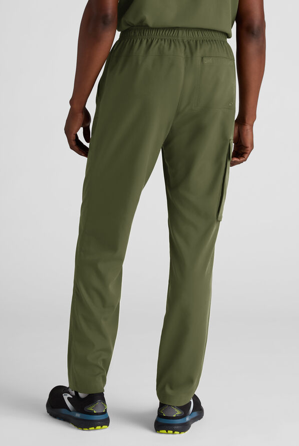 Pantal&oacute;n m&eacute;dico Grey's Anatomy&trade; by Barco Emerge Nolan STRETCH estilo cargo con 3 bolsillos para hombre - Olive - 2