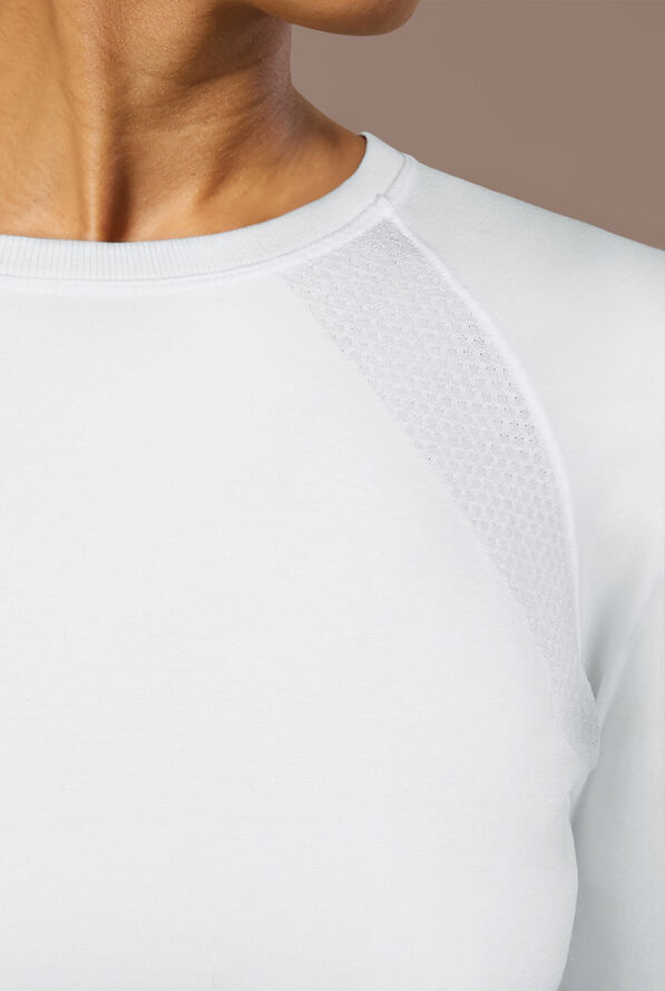 Camiseta m&eacute;dica Hypothesis Inner K Contour con mangas largas y cuello redondo para mujer - White - 4