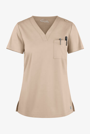 Butter-Soft STRETCH Women's 2-Pocket V-Neck Tuck-In Scrub Top