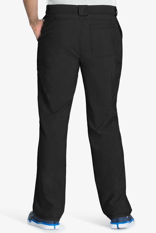 Pantalón médico Cherokee Infinity estilo cargo con piernas estrechas y 5 bolsillos para hombre - Black - 2