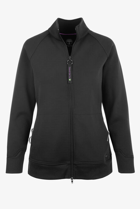 Chaqueta médica Healing Hands Karma STRETCH con cremallera y 5 bolsillos para mujer de edición limitada