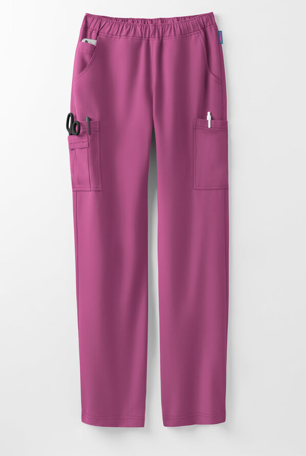 MOVEMENT by Butter-Soft Rigel Women's 9-Pocket Interior Drawstring STRETCH Scrub Pants - Cassis Oasis - 5