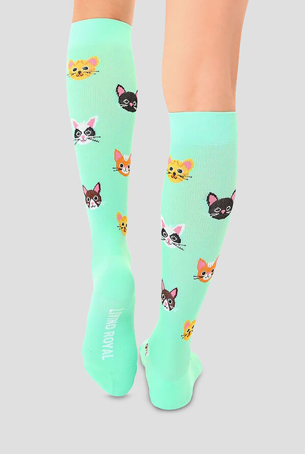 Living Royal Cats Women's 15-20 mmHG Moderate Compression Socks - null - 2