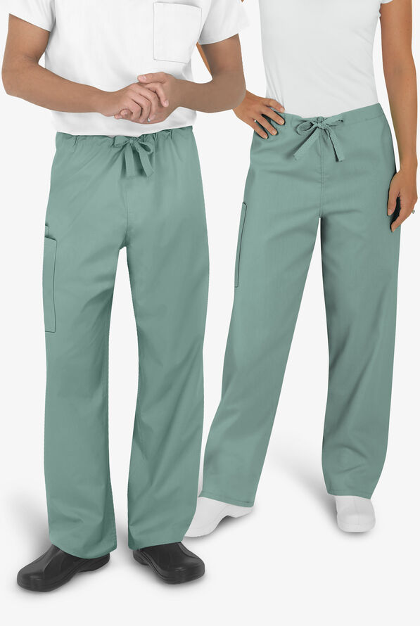 UA Best Buy Scrubs Unisex 3-Pocket Drawstring Pant - Seaspray - 2