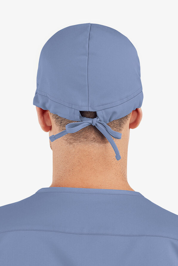 Advantage By Butter-Soft Unisex Drawstring STRETCH Scrub Hat - Ceil Blue - 5