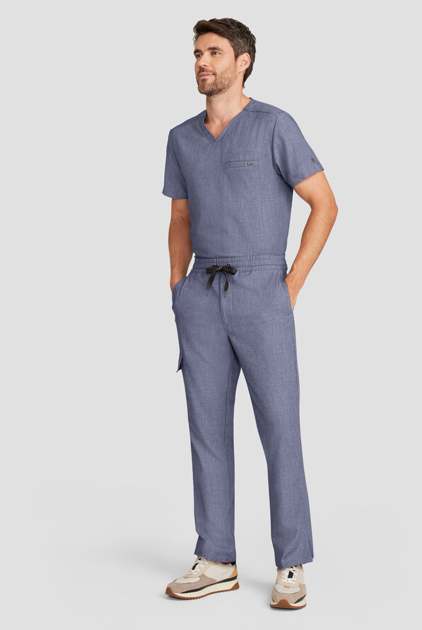 Pantal&oacute;n m&eacute;dico Healing Hands Quest STRETCH con cord&oacute;n y 5 bolsillos para hombre - Twilight Blue - 4