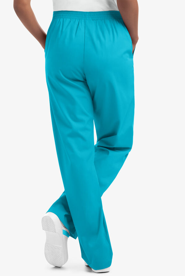 Pantal&oacute;n m&eacute;dico UA Best Buy tall con cintura el&aacute;stica y 2 bolsillos para mujer - Turquoise - 4