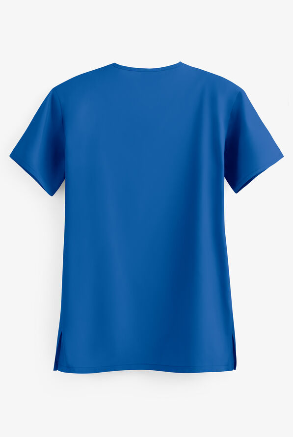 Blusa m&eacute;dica unisex Butter-Soft Core con 1 bolsillo - Royal - 3