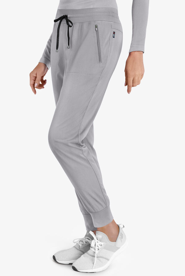 Grey's Anatomy by Barco Spandex STRETCH Eden Women's 5-Pocket Cargo Jogger Scrub Pants - Petite - Moonstruck - 3