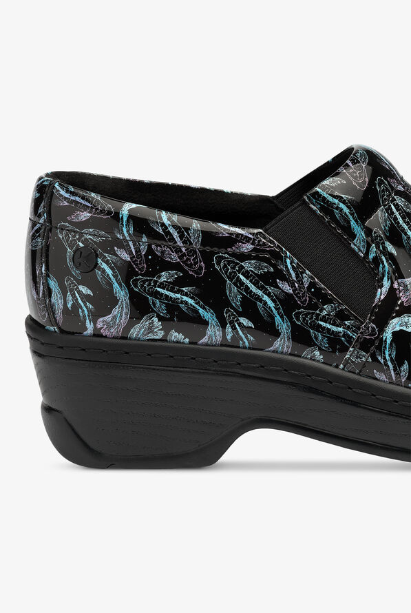 Klogs Women's Naples Koi Patent Leather Nursing Clogs, Nursing Shoes