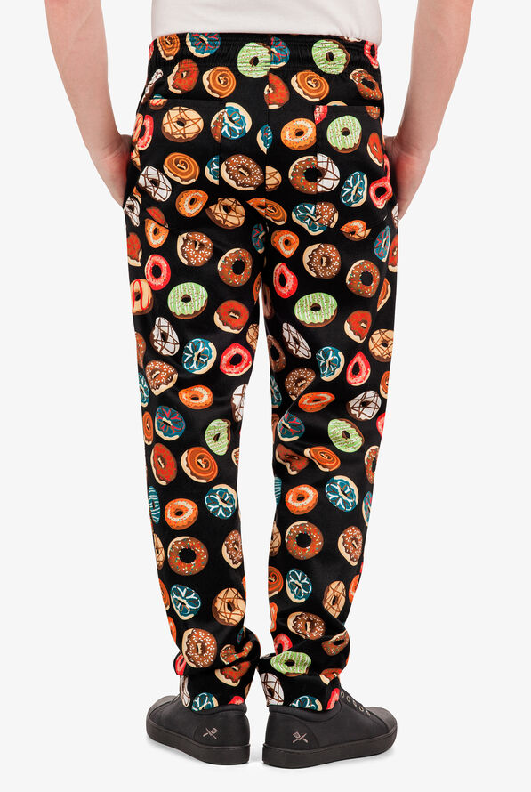 UA CHEF&trade; Donut Shop Men's 4-Pocket Baggy Printed Chef Pants - null - 2