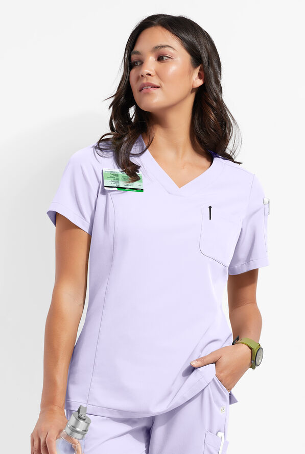 ReSurge by ButterSoft Women's 3Pocket Tuckin VNeck Scrub Top