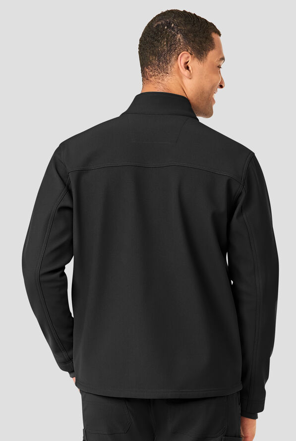 Carhartt Force Rugged Flex Men's 3-Pocket Bonded Fleece Scrub Jacket - Black - 3