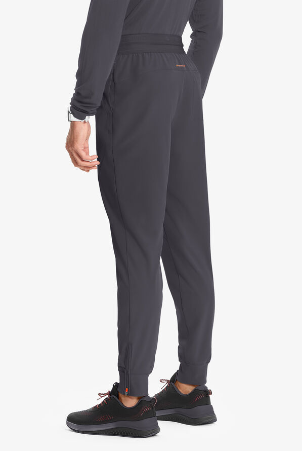 Pantal&oacute;n m&eacute;dico Infinity GNR8 STRETCH estilo cargo jogger con cord&oacute;n interior y 4 bolsillos para hombre - Pewter/Vivid Orange - 4