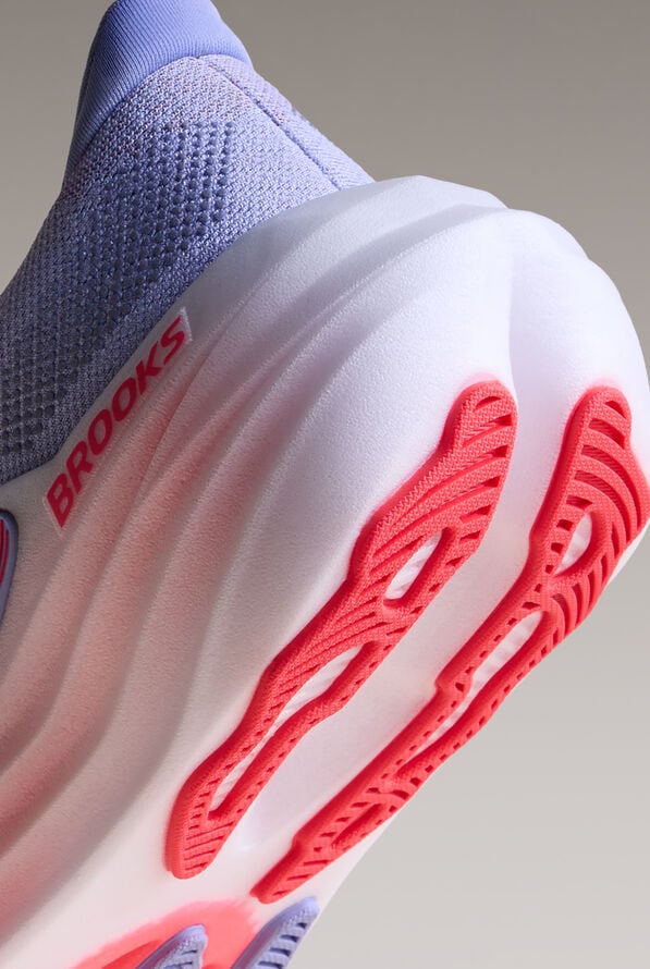 Brooks Women's Glycerin Max Blue Heron/Diva Pink/White Athletic Lace Up Nursing Shoes - null - 7