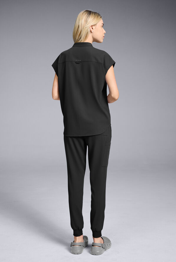 Hypothesis Women's Dolman & Jogger Scrub Set - Jet Black - 4