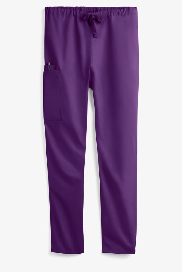 Pantalón médico unisex UA Best Buy tall con cordón y 3 bolsillos - Eggplant - 1