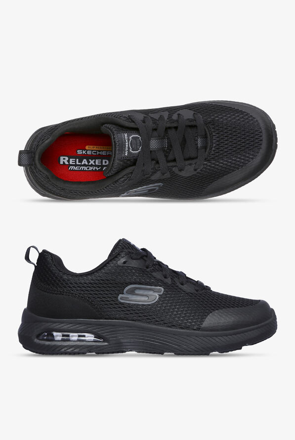 Skechers Work Women's DynaAir SR Athletic Lace Up Shoes - Black - 1