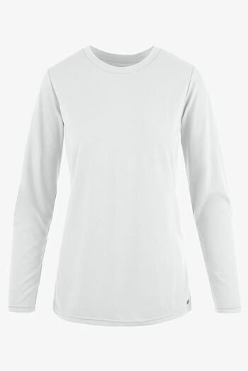 Camiseta médica manga larga Butter-Soft Originals con cuello redondo para mujer