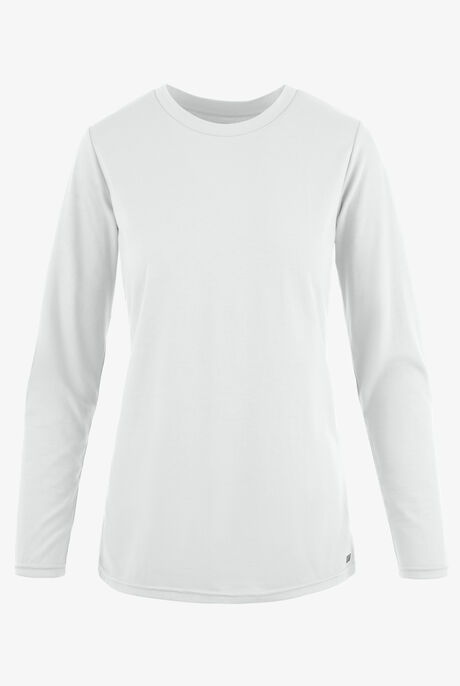 Butter-Soft Originals Women's STRETCH Cotton-Rich Long Sleeve Crew Neck Knit Underscrub