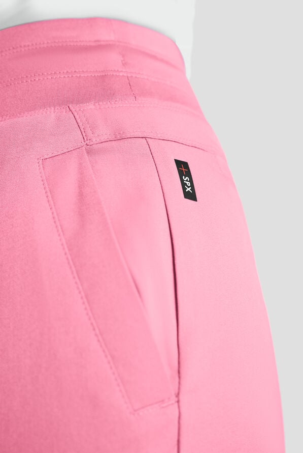Pantal&oacute;n m&eacute;dico Grey's Anatomy by Barco Emerge Teagan STRETCH de tiro alto con piernas anchas y 6 bolsillos para mujer - Glow Pink - 6